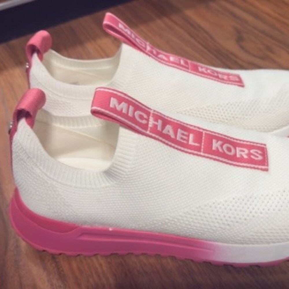 Michael Kors white sneakers - brand new -- size 10M